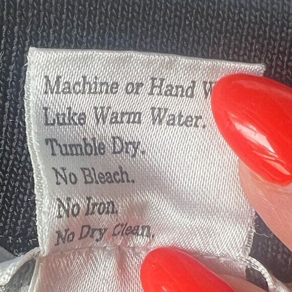 Misook Women's High Rise Knit Straight Leg Black Wrinkle Free Pants sz L - Picture 6 of 9